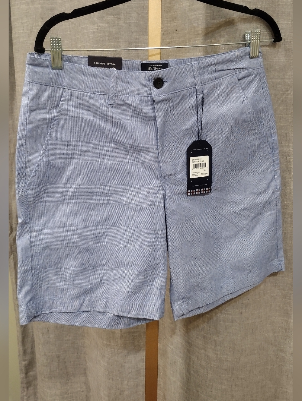 Ben Sherman Surfer Blue Patterned Men's Shorts